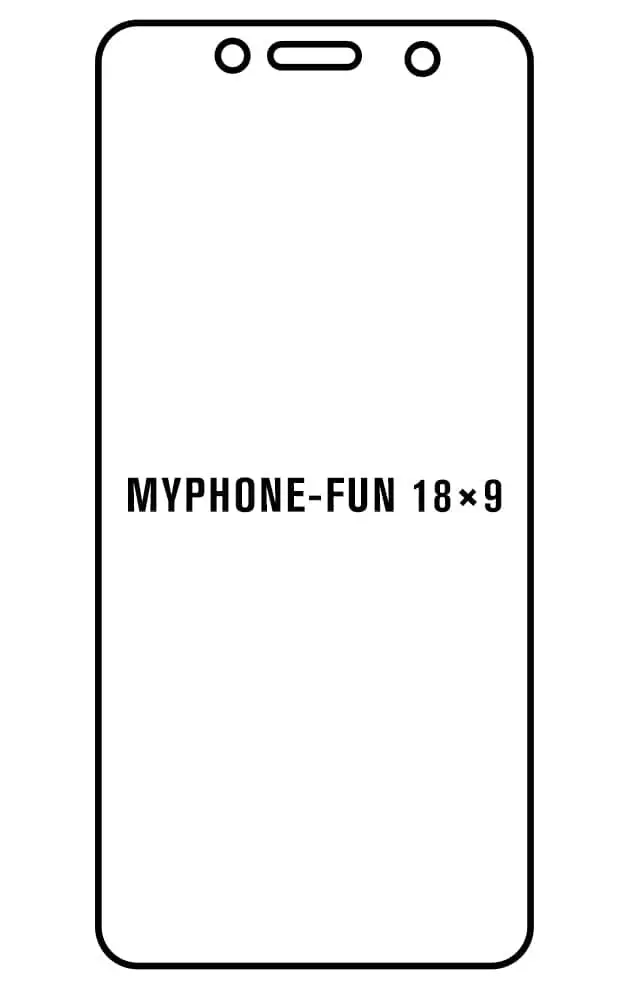 myPhone Fun 18x9 Přední Hydrogel ochranná fólie