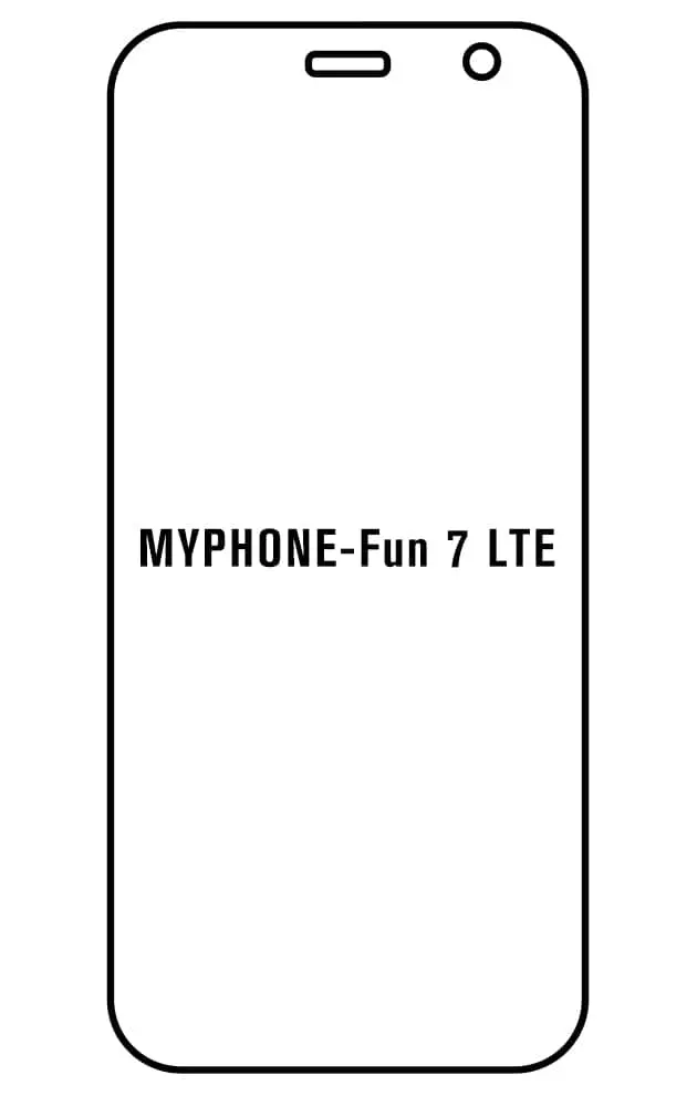 myPhone Fun 7 LTE Přední Hydrogel ochranná fólie