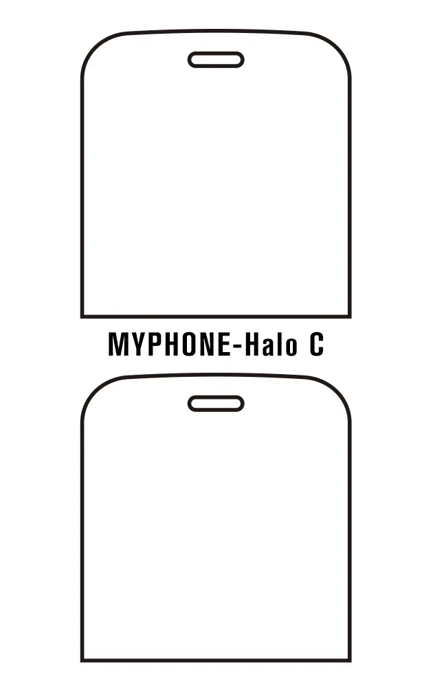 myPhone Halo C Přední Hydrogel ochranná fólie