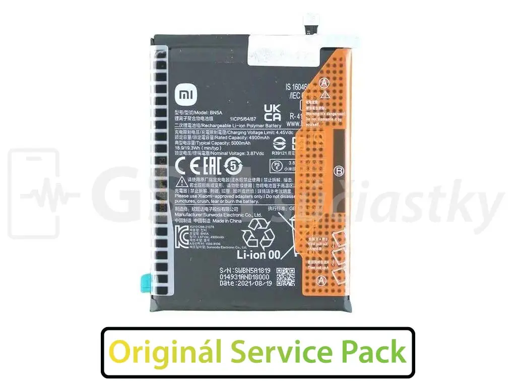 Baterie Xiaomi Redmi Note 10 5G, Redmi 10, Poco M3 Pro 5G BN5A Original