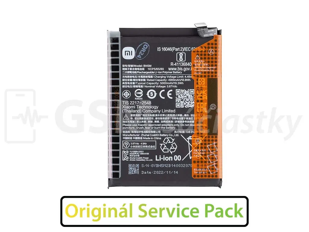 Baterie Xiaomi Redmi Note 12 4G BN5M Originál