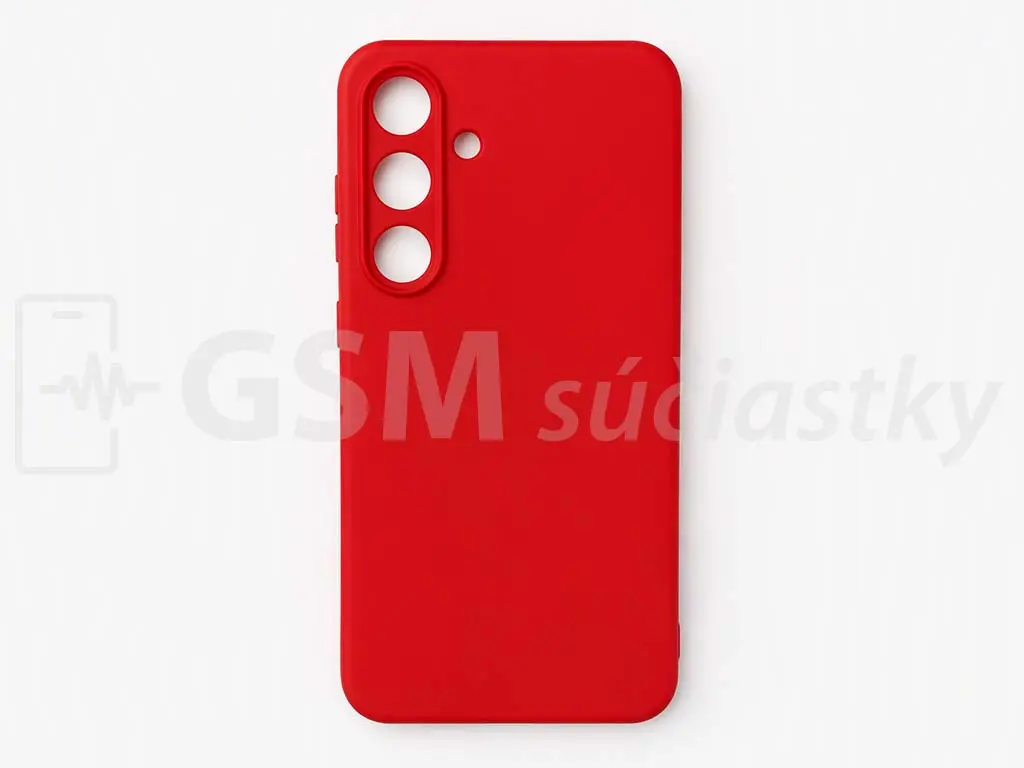 Silikónový kryt na Samsung Galaxy S25 FE, Červené