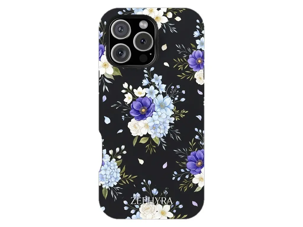 Blue Blossom Noir - iPhone 14 Pro Max Kryt