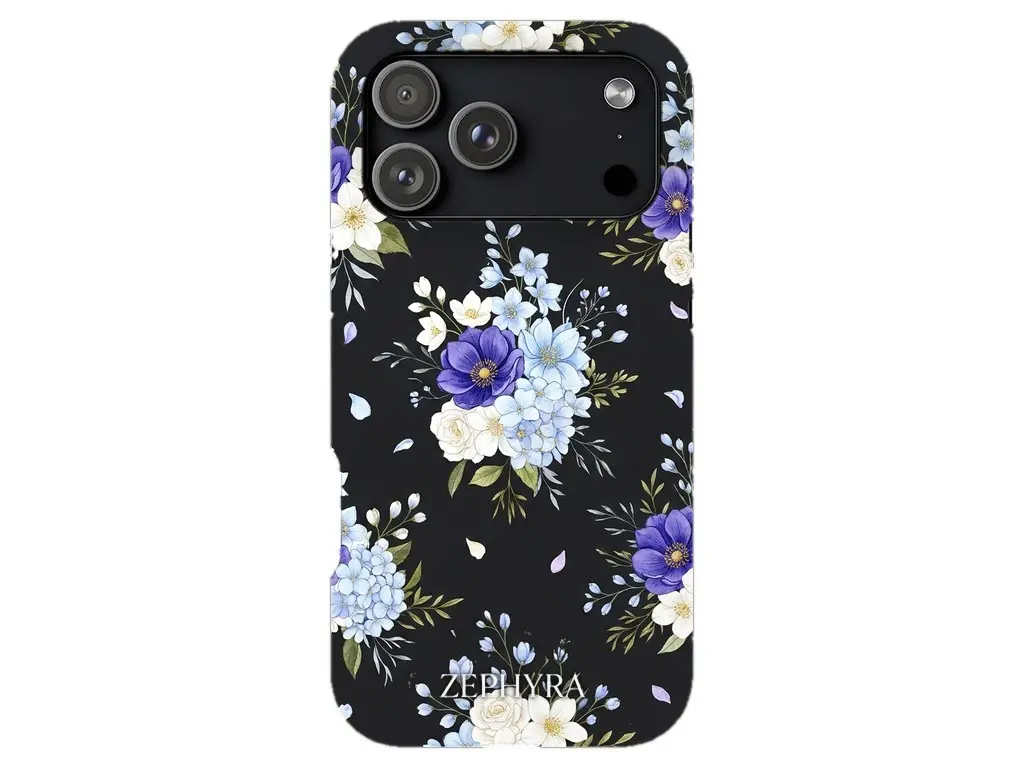 Blue Blossom Noir - iPhone 17 Pro Kryt