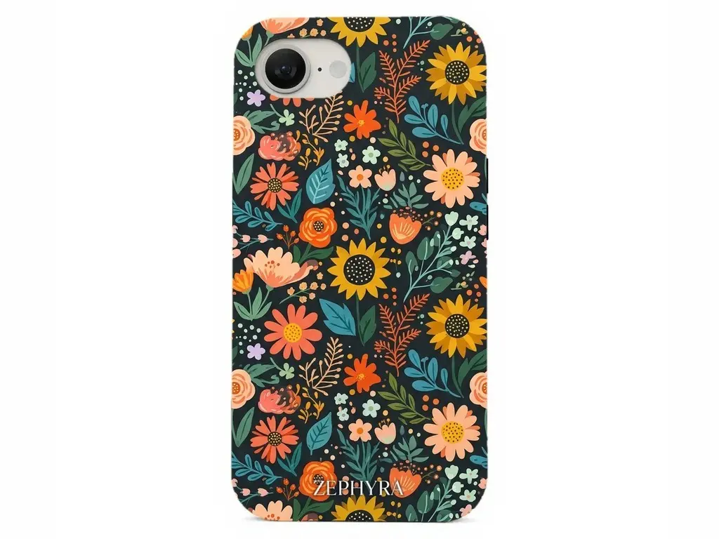 Folk Bloom Noir - iPhone 17e Kryt